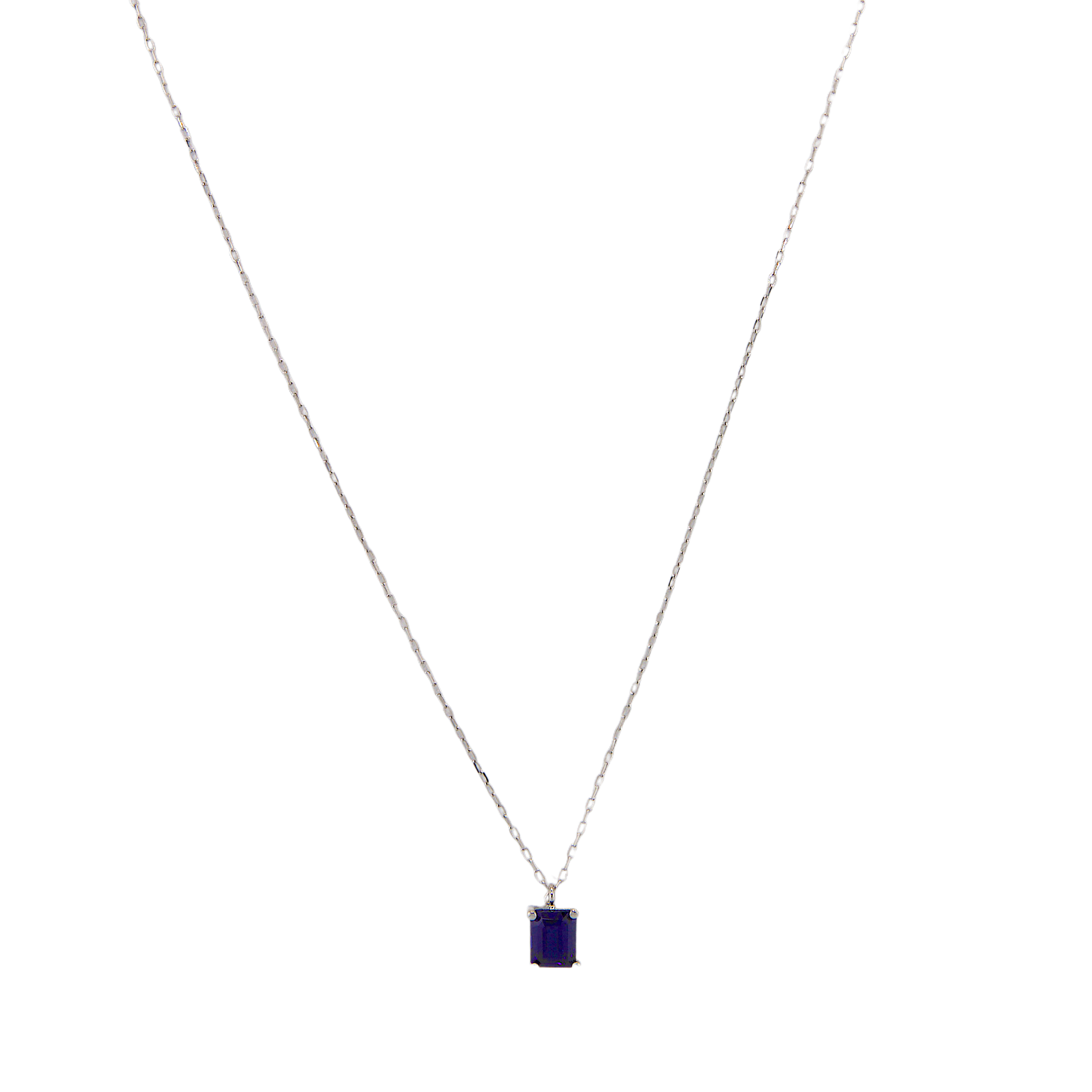 Genuine Sapphire Stone Necklace