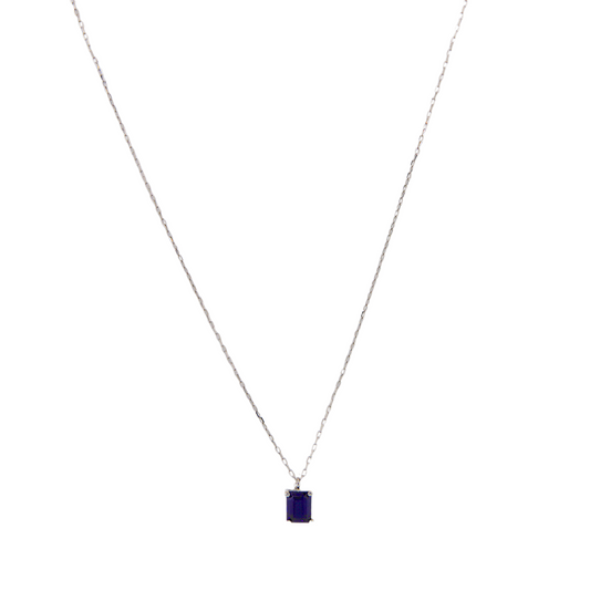 Genuine Sapphire Stone Necklace