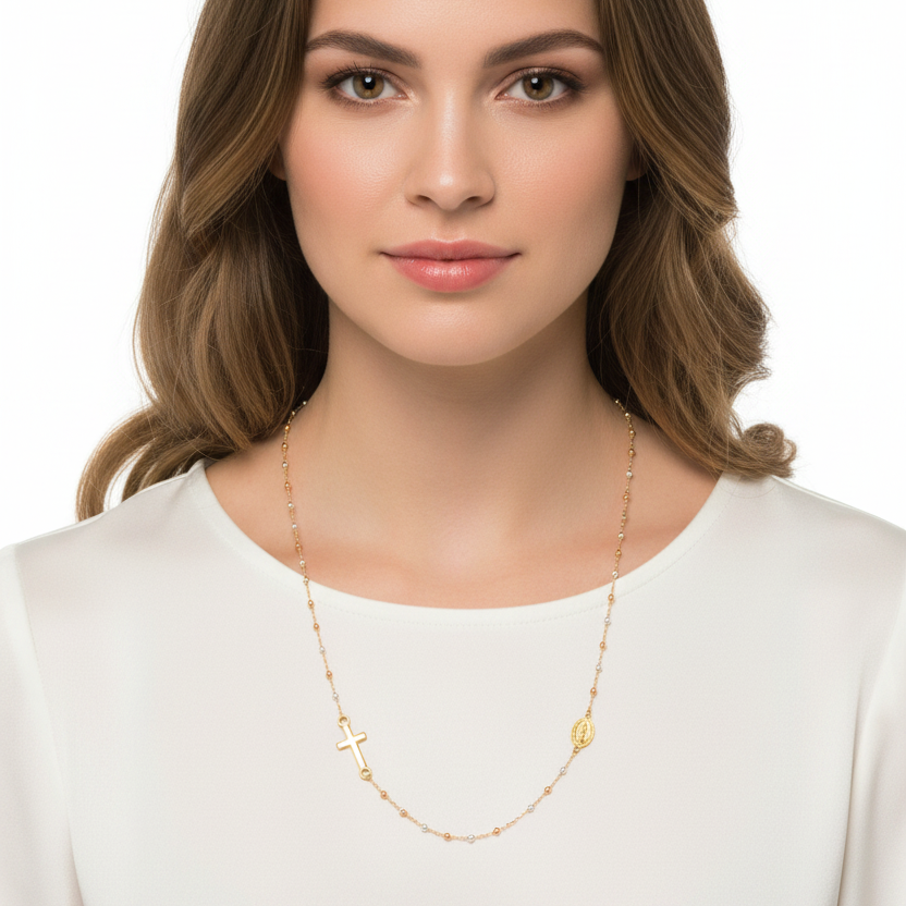 Three Colors Denario Necklace