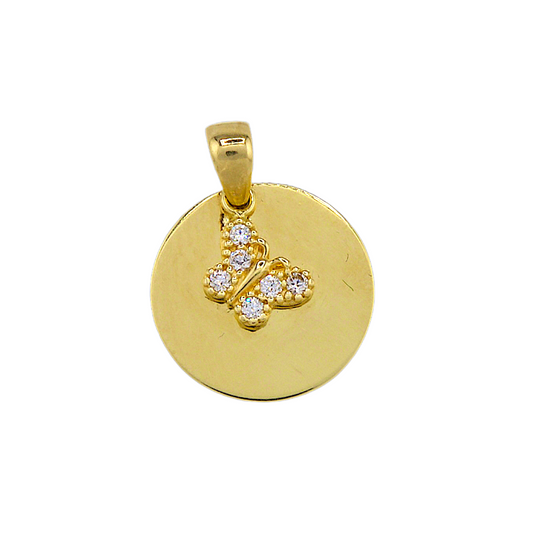 Butterfly with Zirconia Pendant