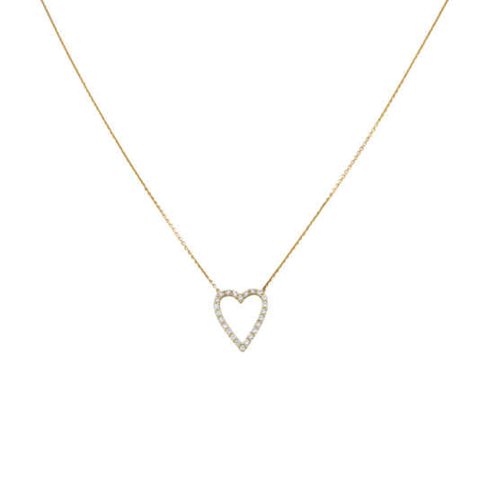 Zirconia Heart Necklace