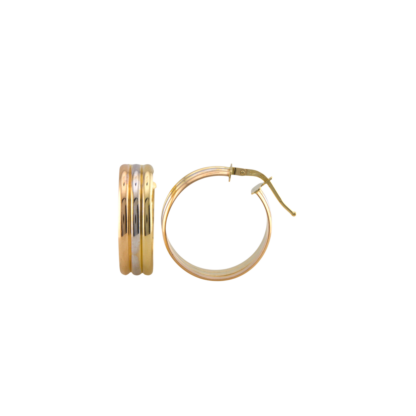 Three Colors Hoops Earrings