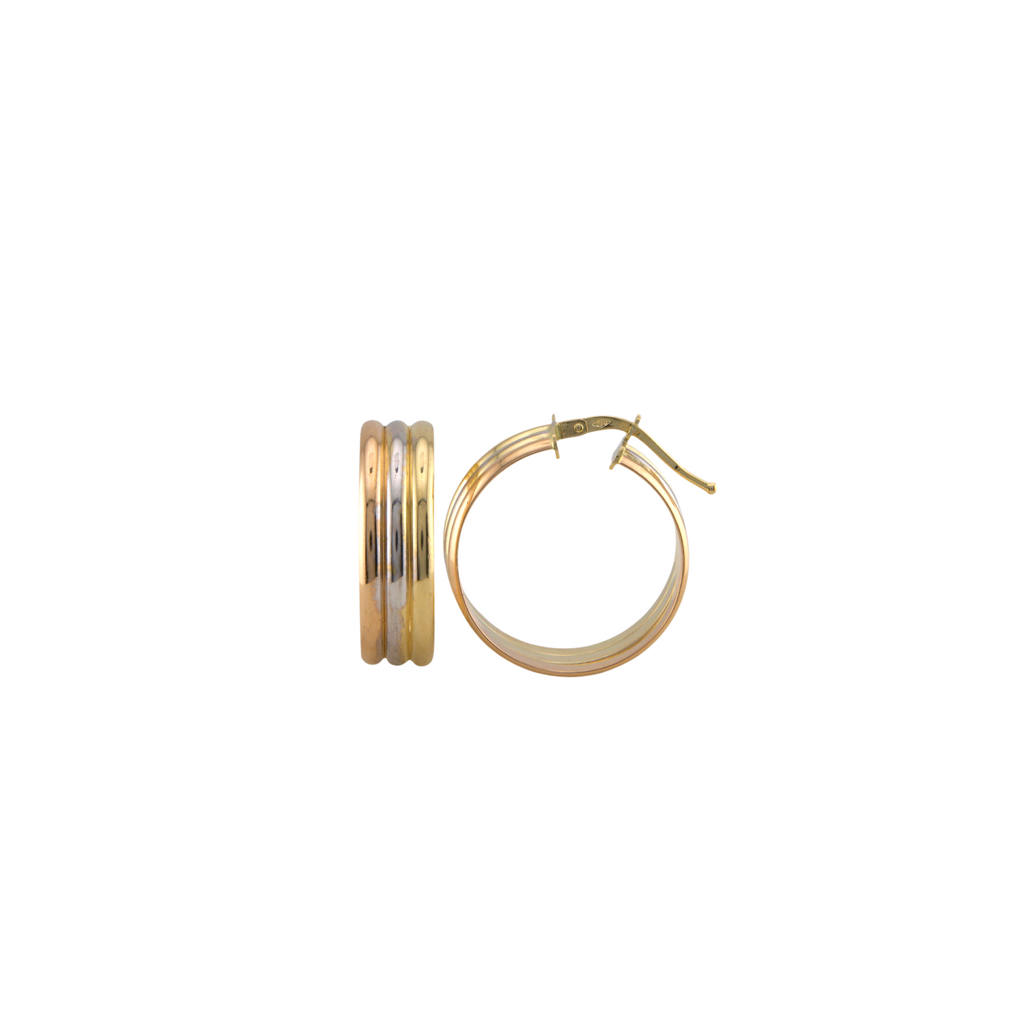 Three Colors Hoops Earrings