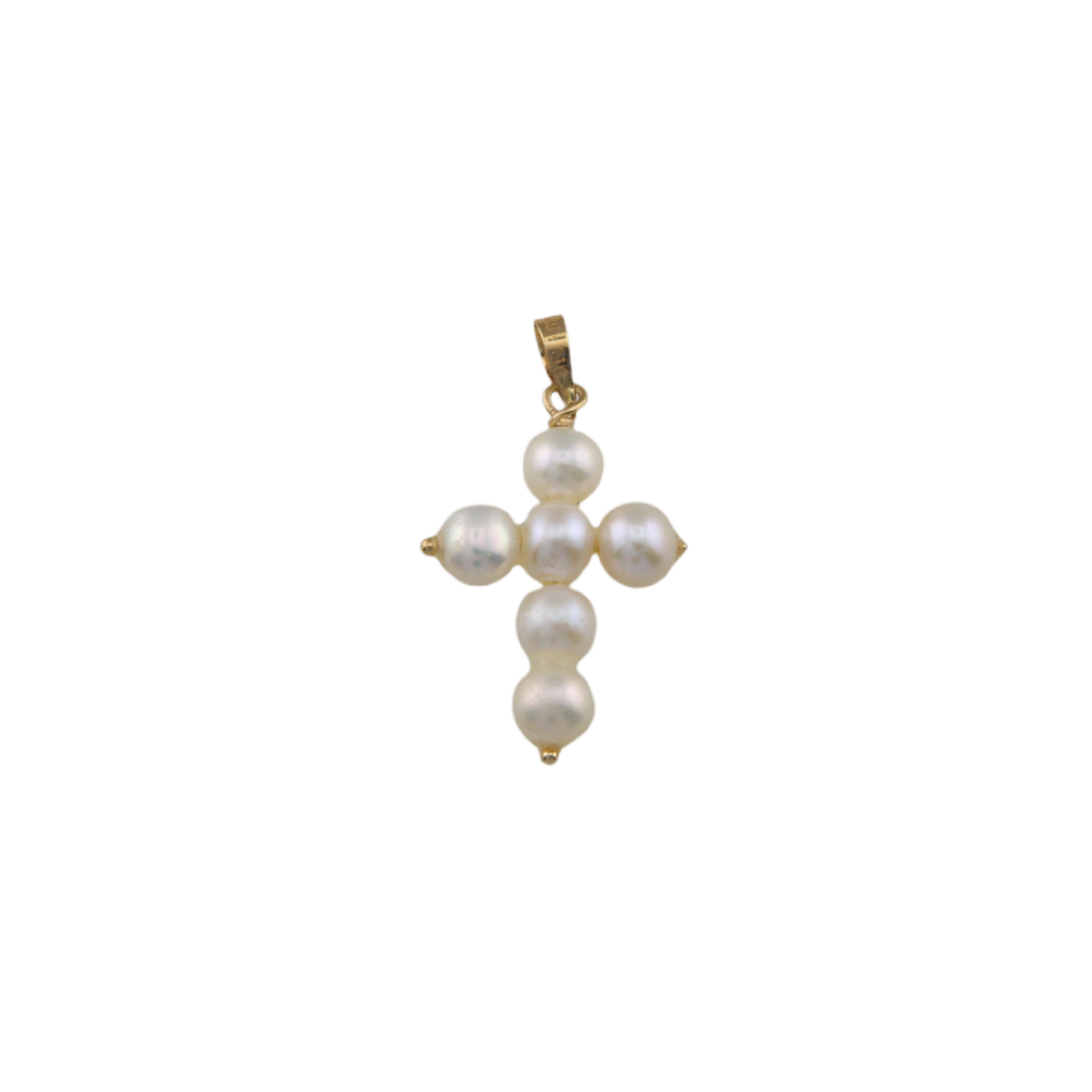 Pearl Cross Pendant