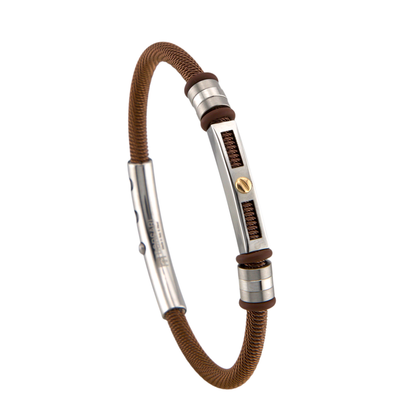 Stainless Steel & Gold Bracelet