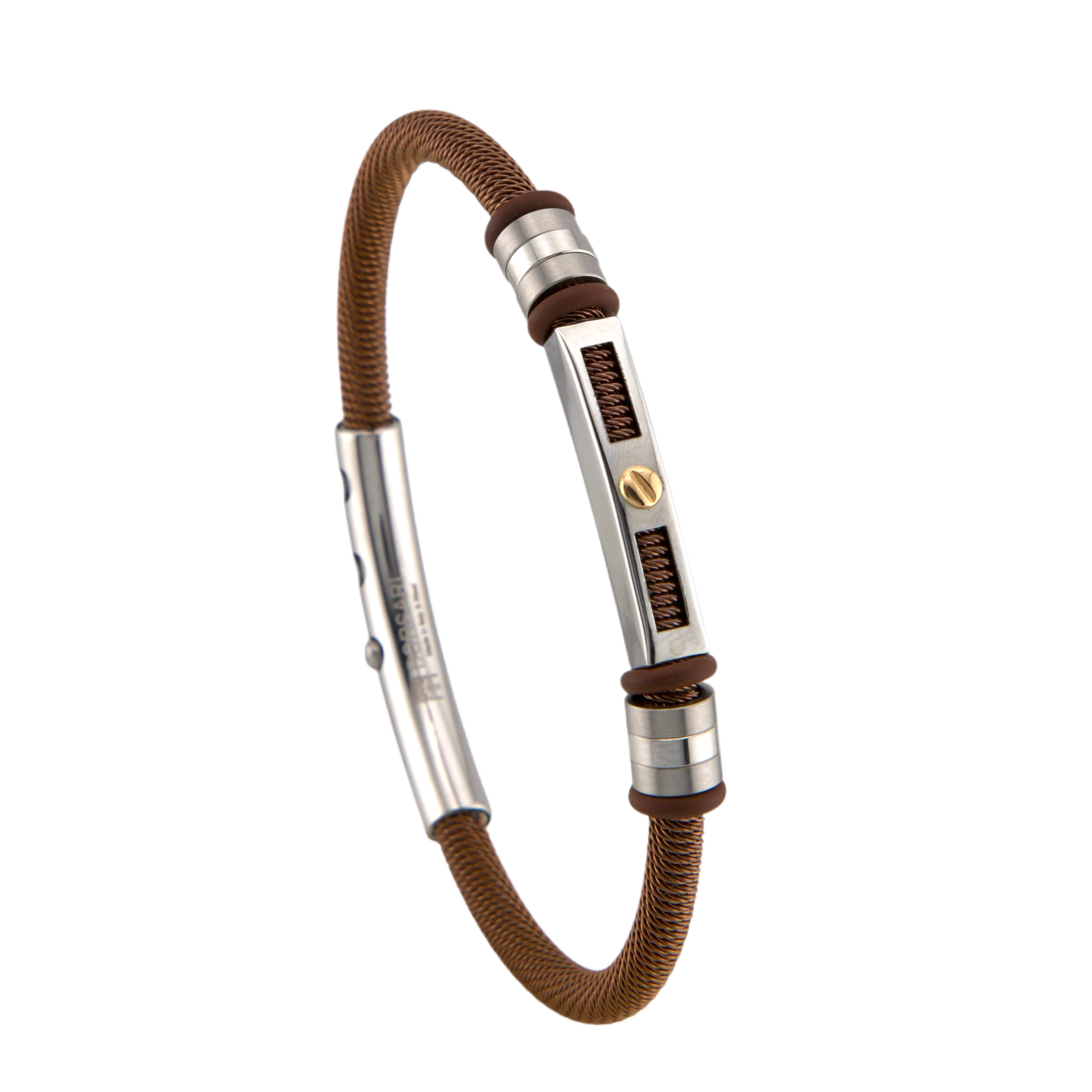 Stainless Steel & Gold Bracelet