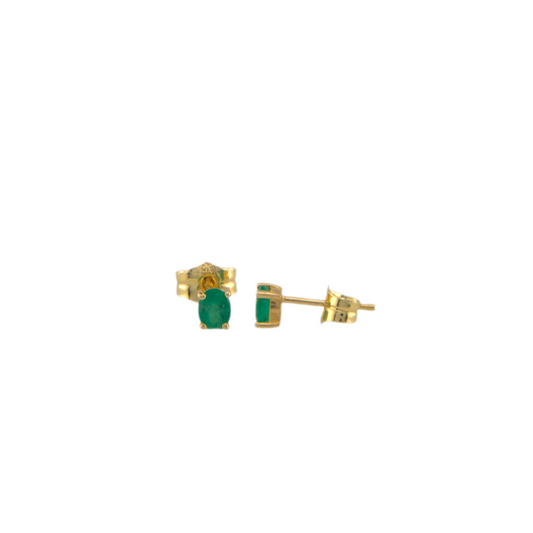 Emerald Stud Earrings