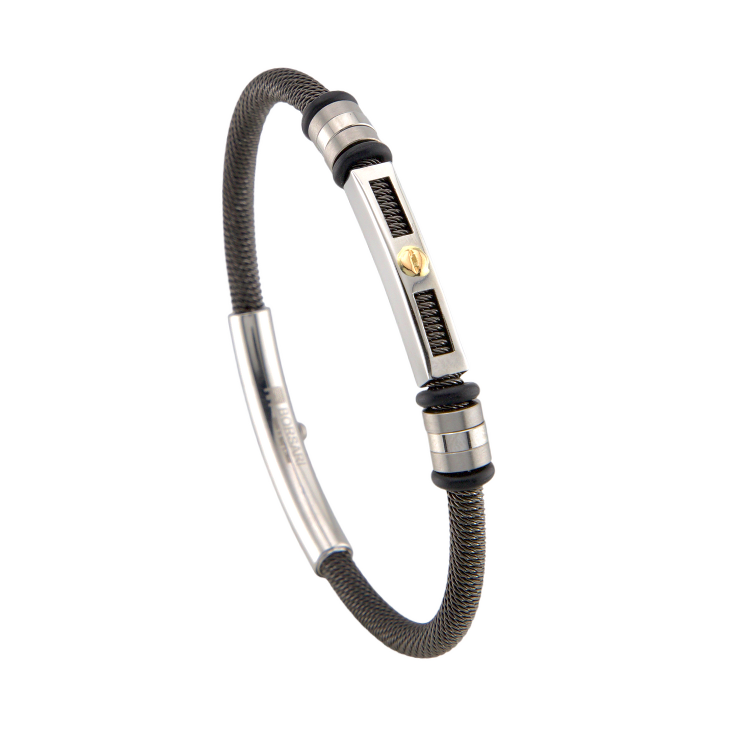 Stainless Steel & Gold Bracelet