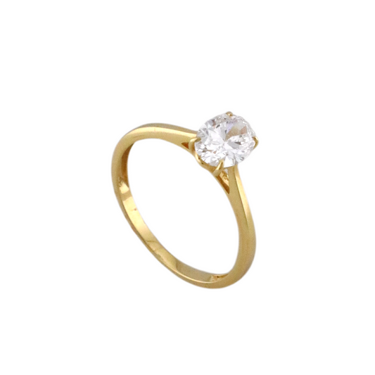 Oval Cut Diamond Ring