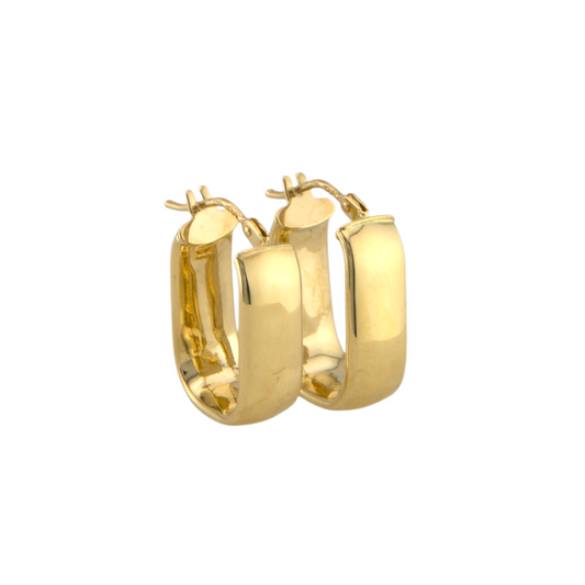 Fancy Square Hoops Earrings