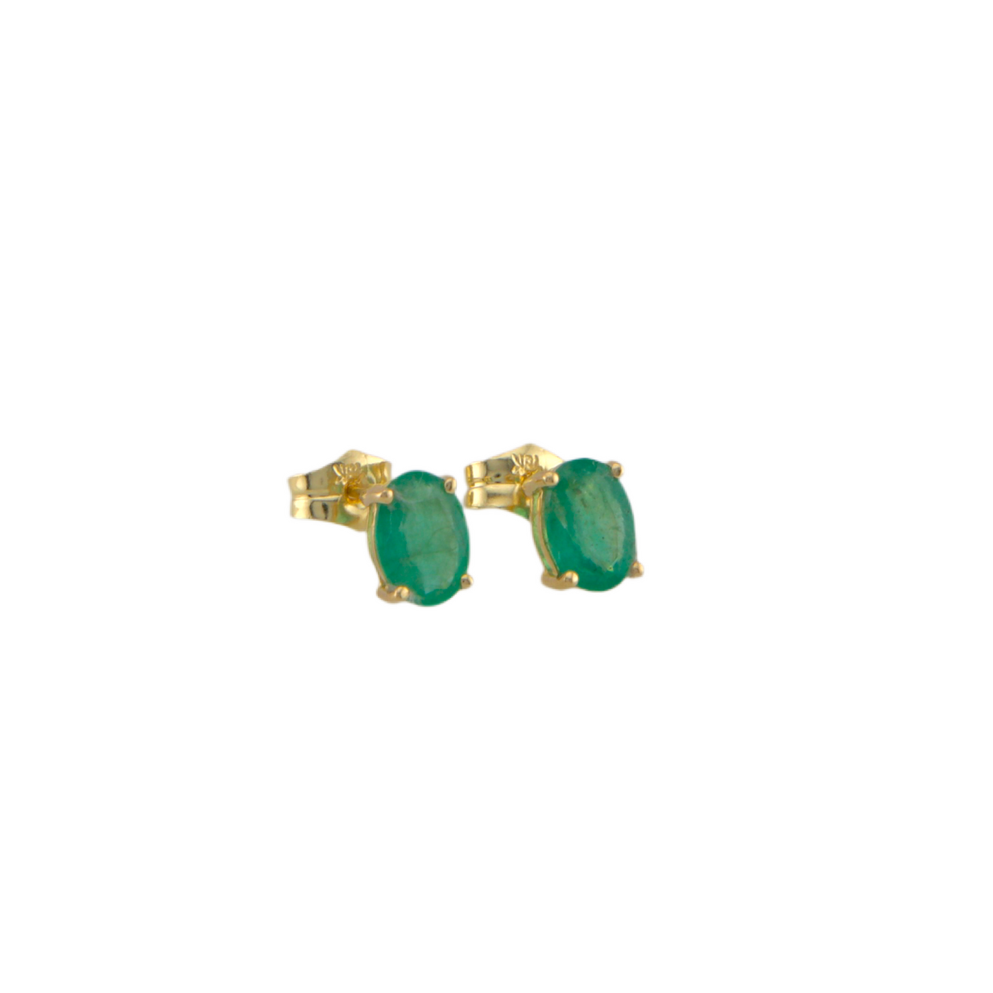 Emerald Stud Earrings