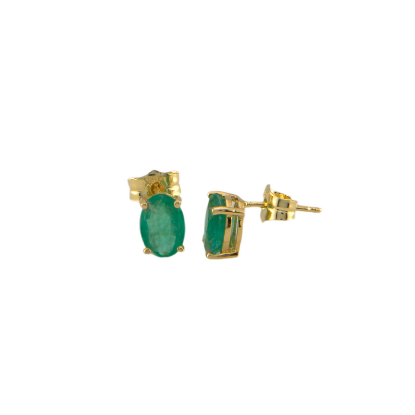 Emerald Stud Earrings