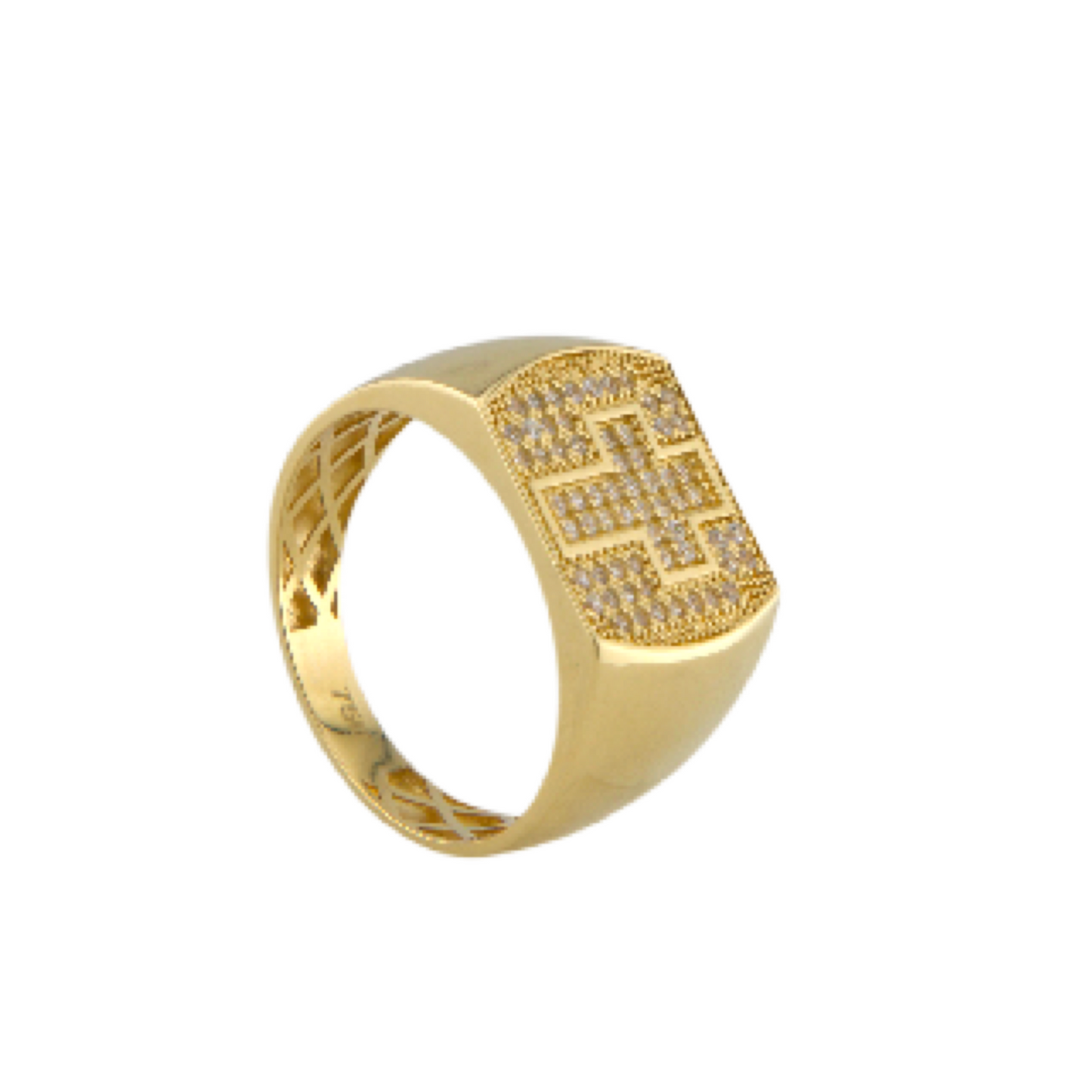 Zirconia Cross Men Ring