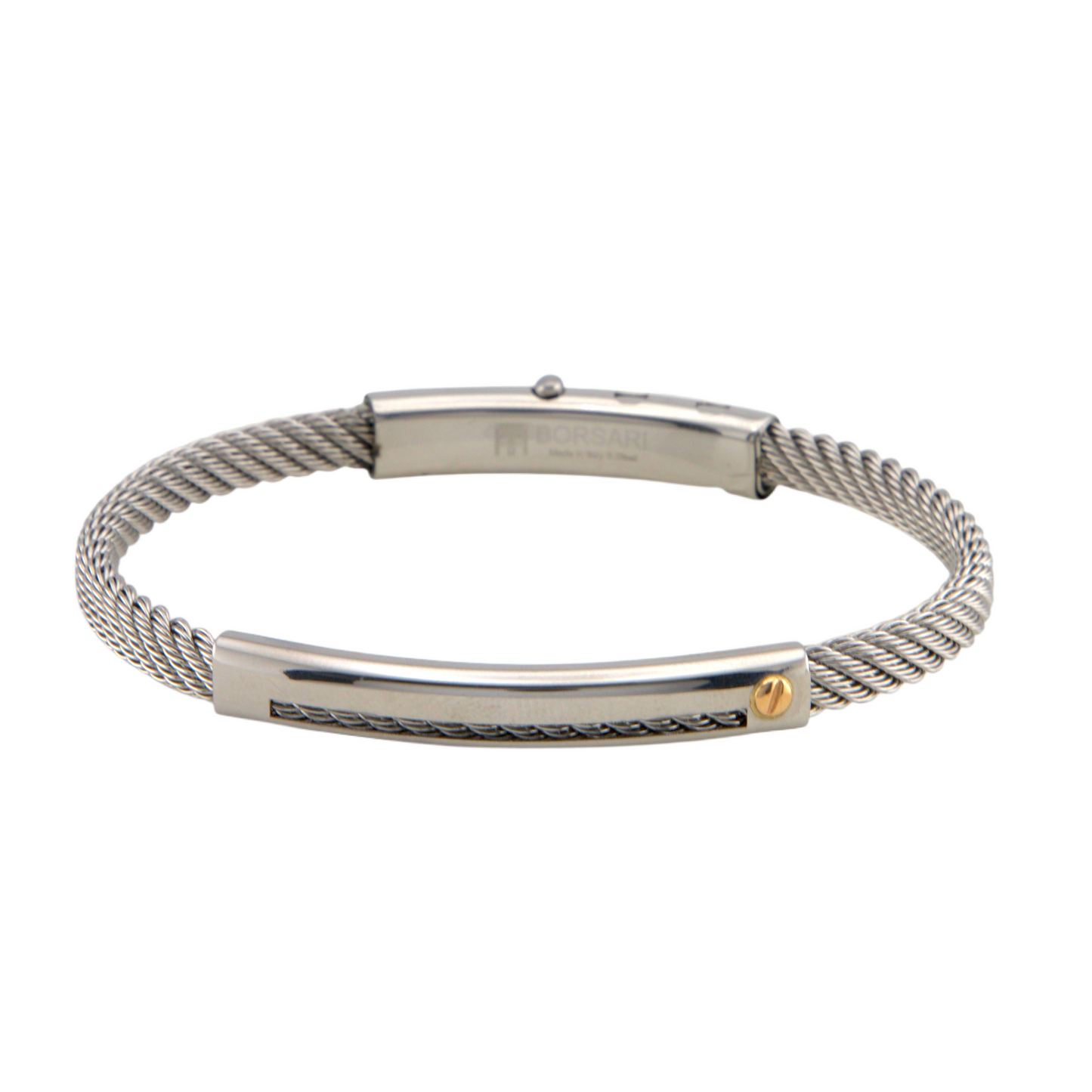 Stainless Steel & Gold Bracelet