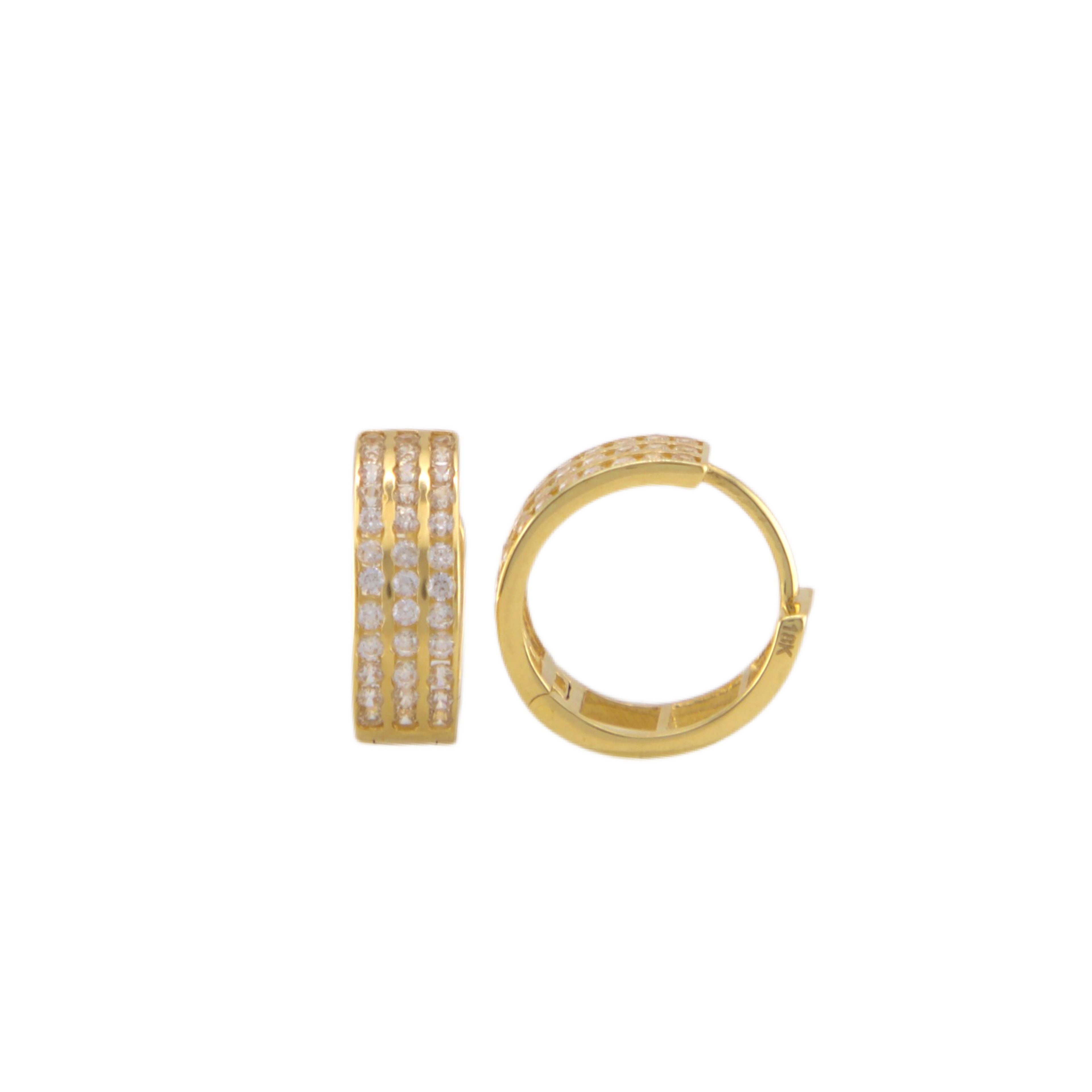 Zirconia Hoops Earrings