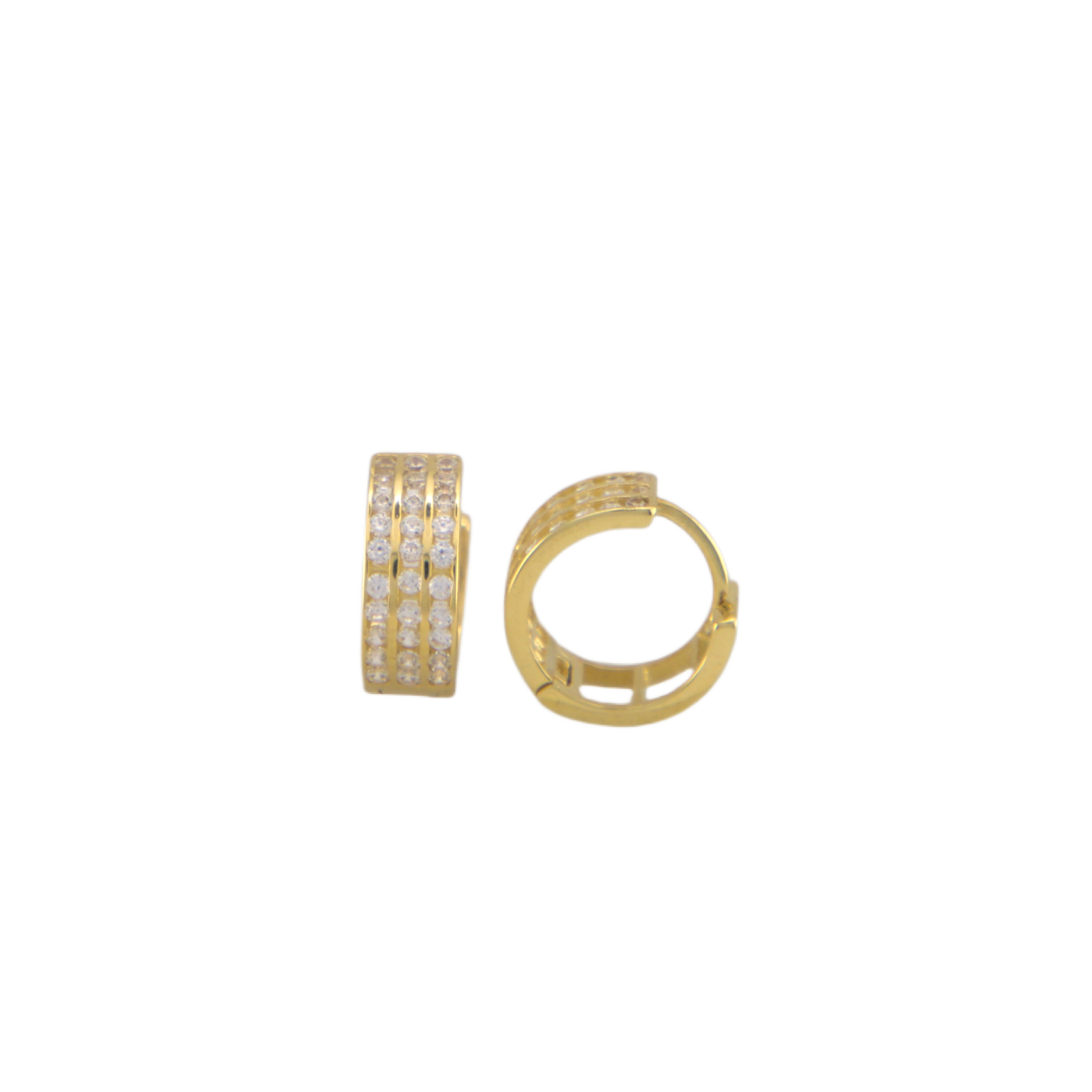 Zirconia Hoops Earrings