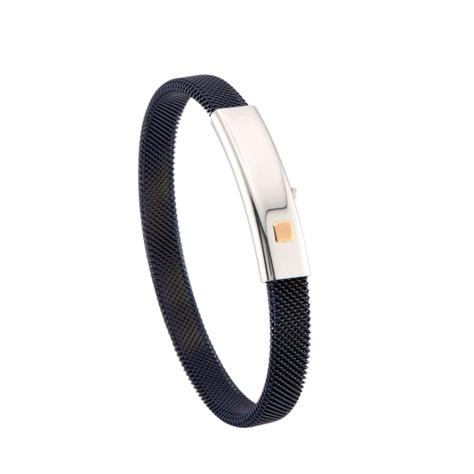 Stainless Steel & Gold Bracelet
