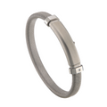 Stainless Steel & Diamond Bracelet