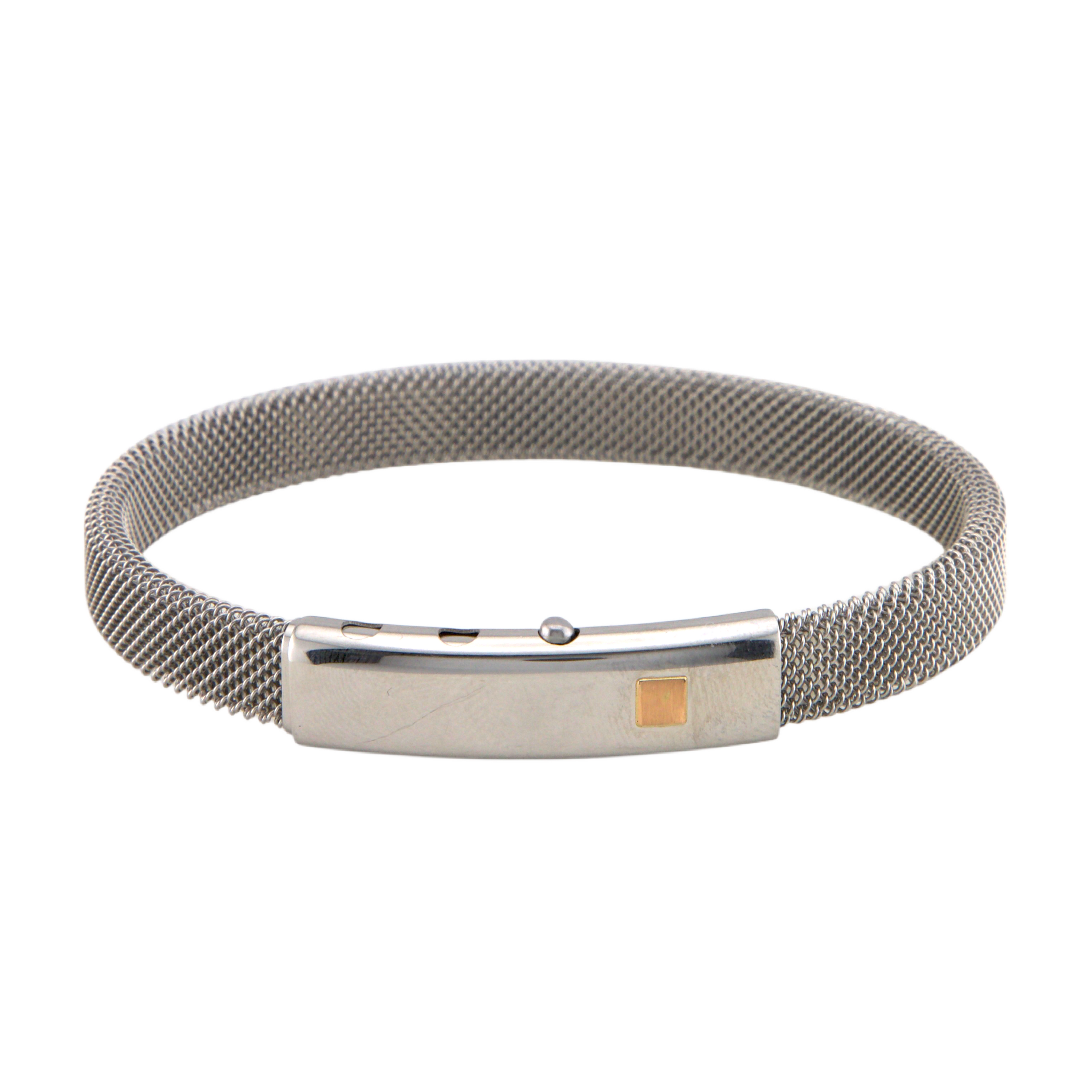 Stainless Steel & Gold Bracelet
