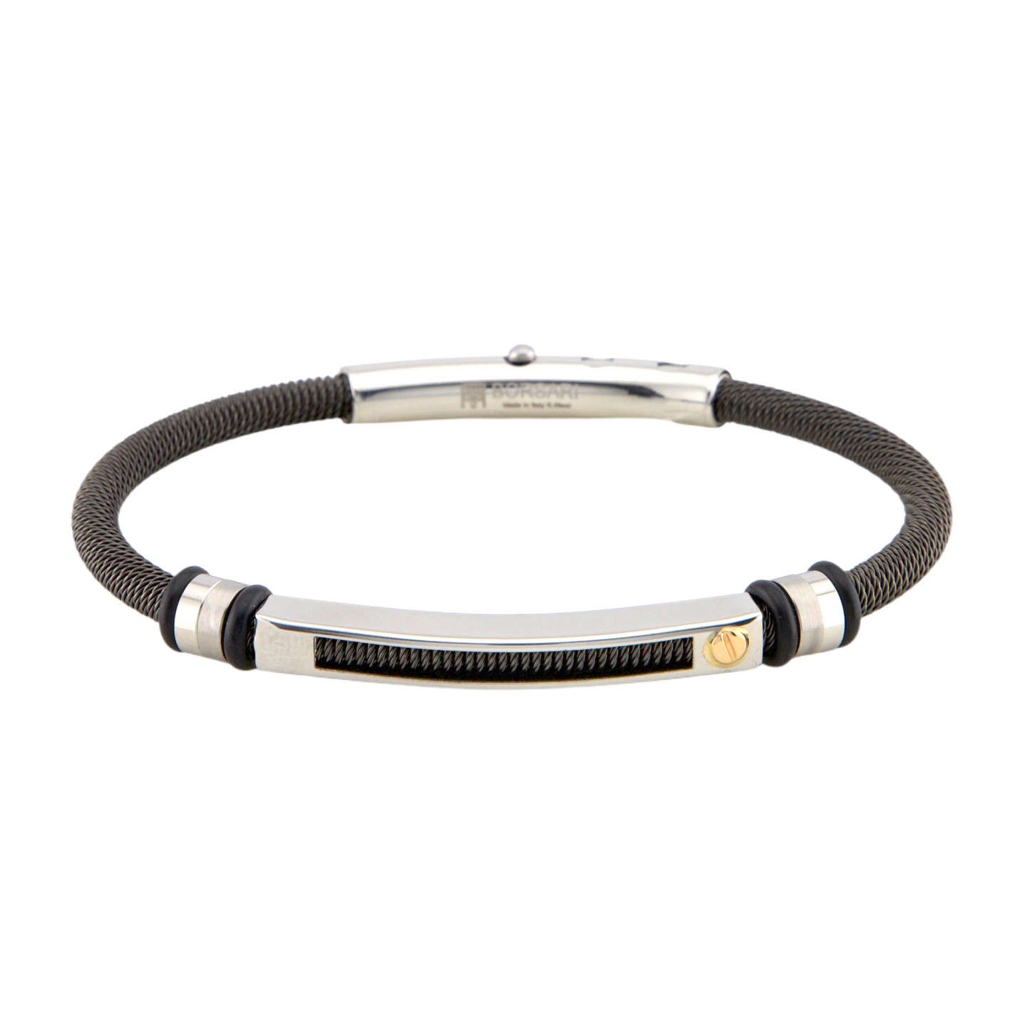 Stainless Steel & Gold Bracelet