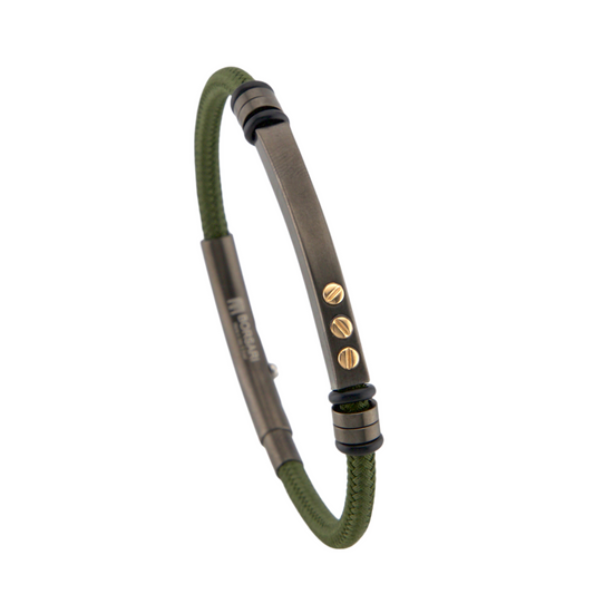 Stainless Steel & Gold Bracelet