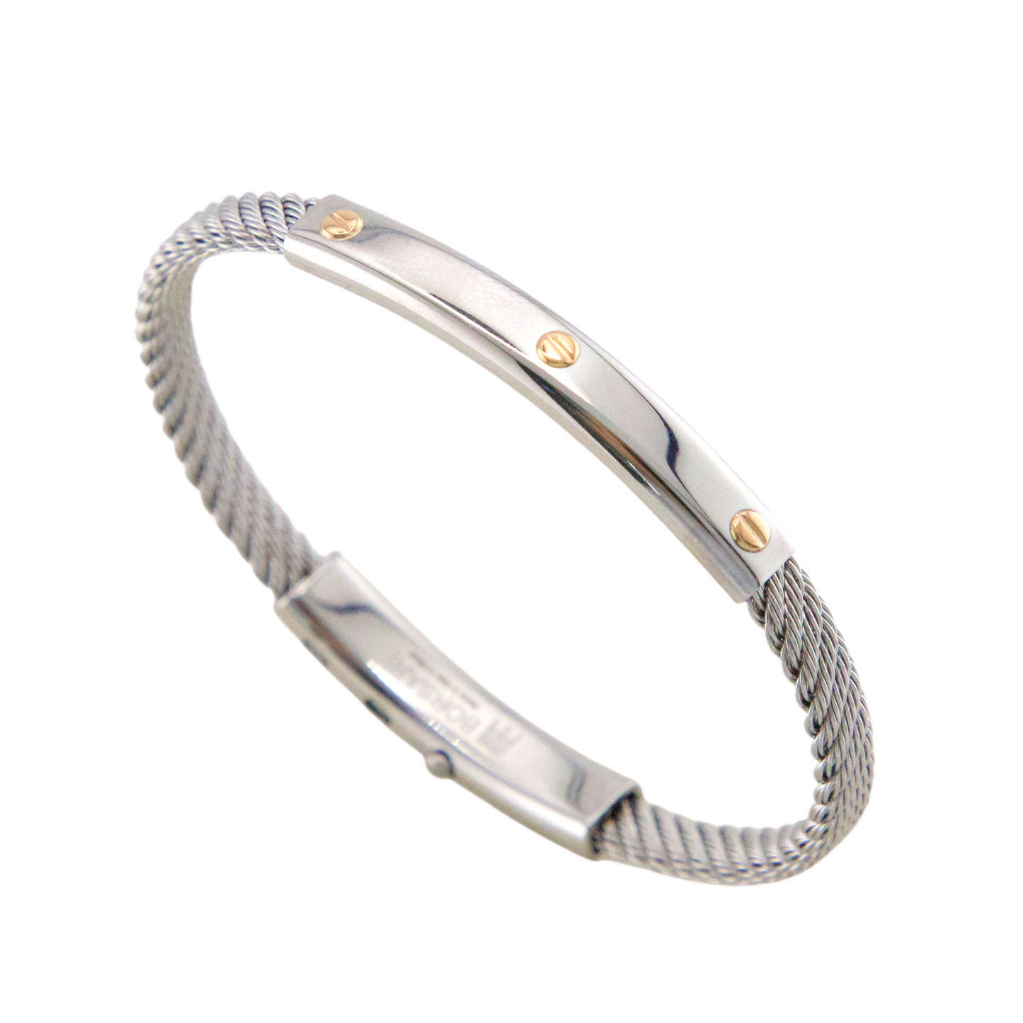 Stainless Steel & Gold Bracelet