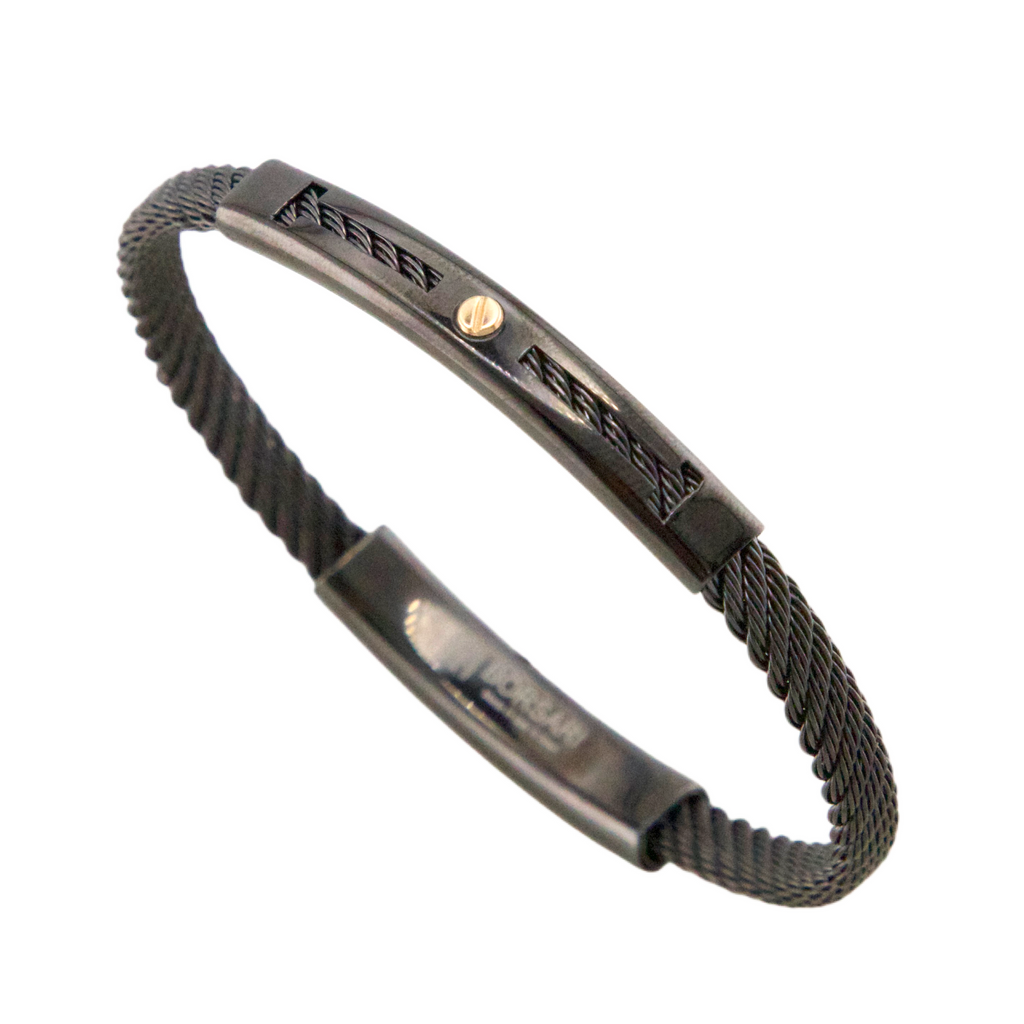 Stainless Steel & Gold Bracelet