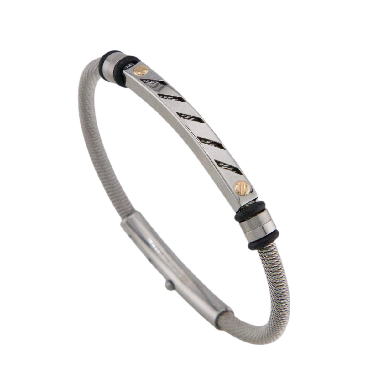 Stainless Steel & Gold Bracelet