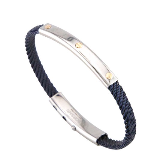 Stainless Steel & Gold Bracelet
