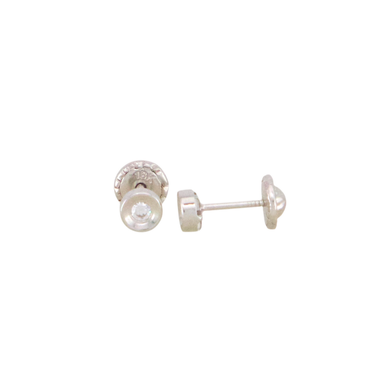White Gold Points Of Light Earrings