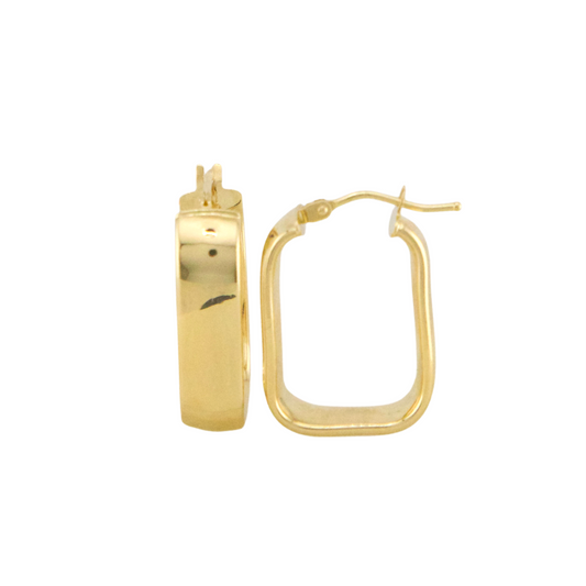 Fancy Square Hoops Earrings