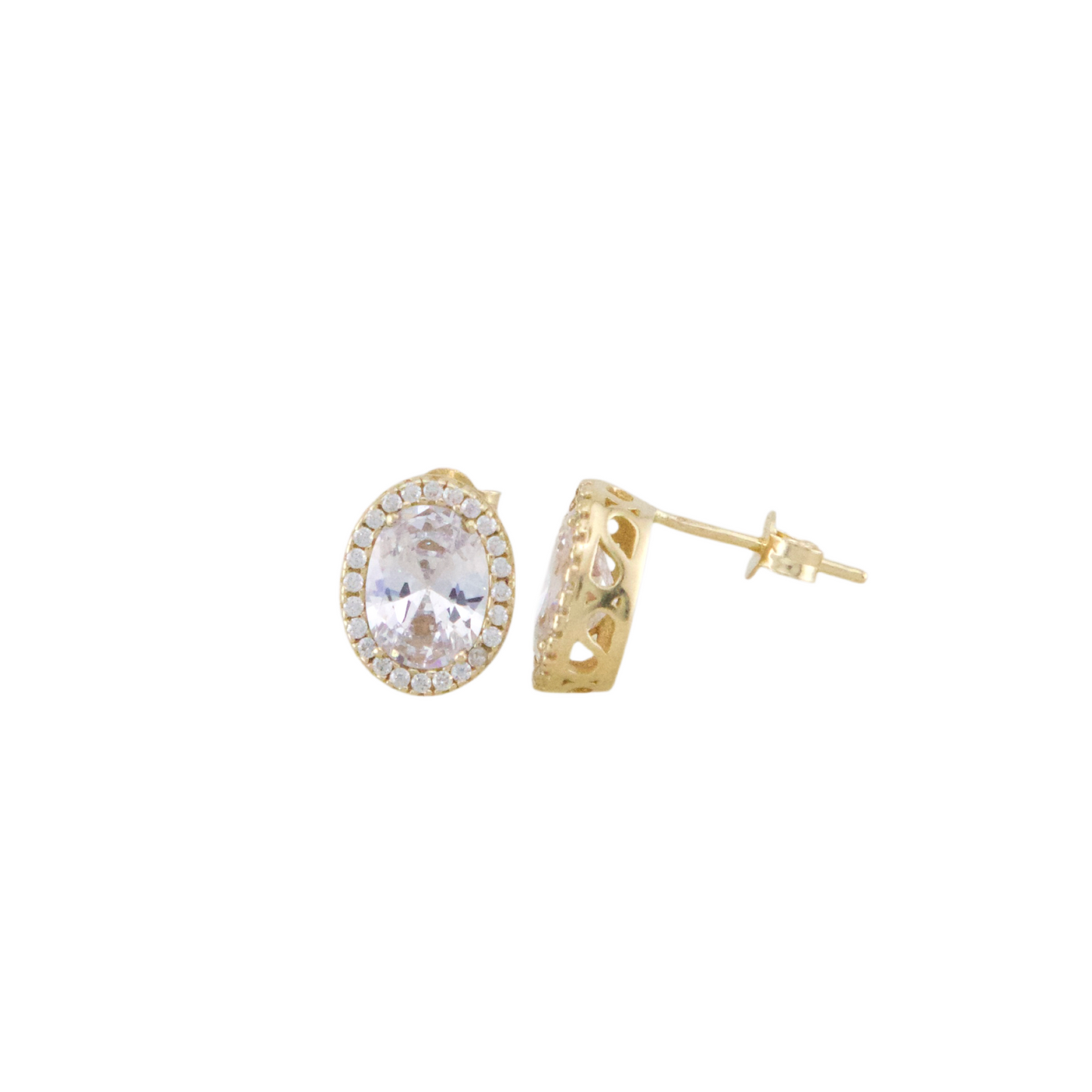 Stone Stud Earrings