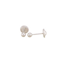 White Gold Points Earrings