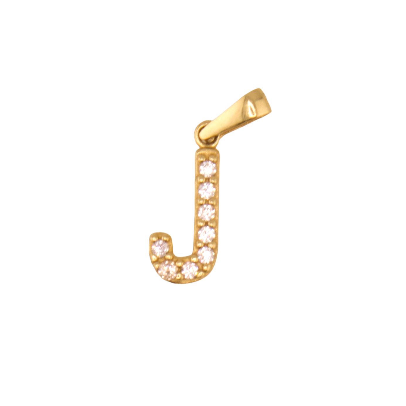 Zirconia Letter Pendant