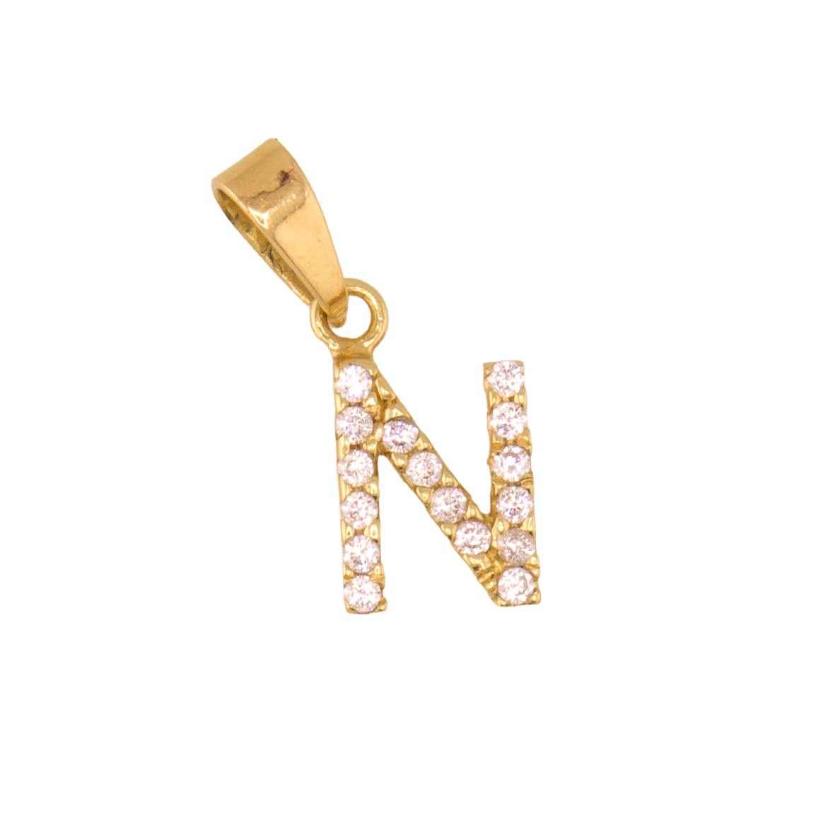 Zirconia Letter Pendant